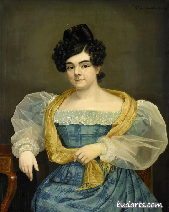 阿德里安娜·乔安娜·范·维契克的肖像，妻子或乔安娜·普洛斯·范·阿姆斯特尔