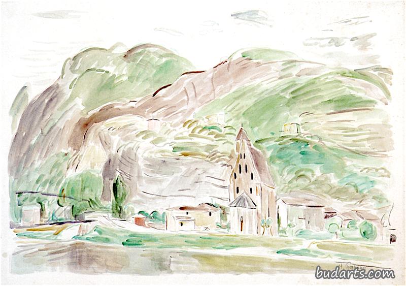 Landscape with San Apollinaire near Trento