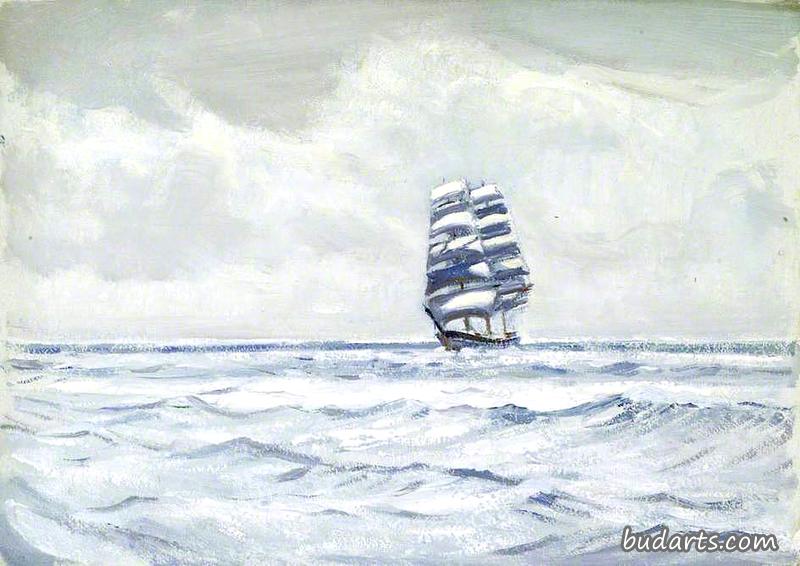 北太平洋“乌姆雷伊”号的帆船
