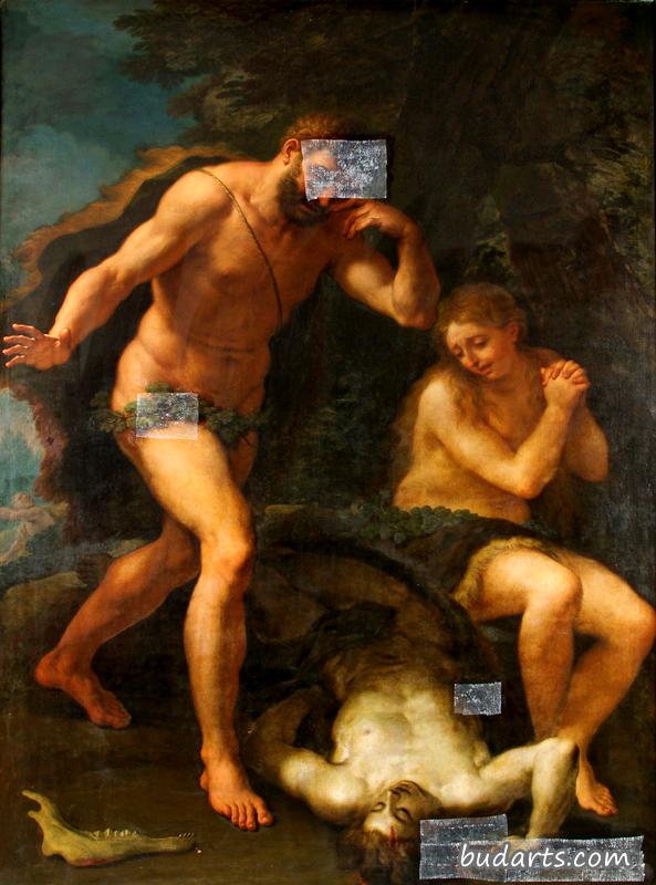 亚当和夏娃为亚伯的身体哀叹