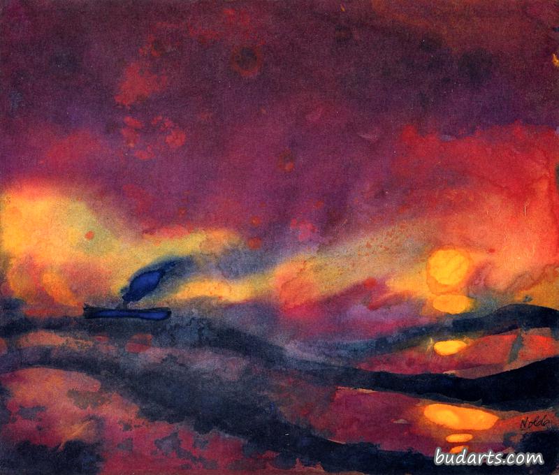 夕阳红海轮船