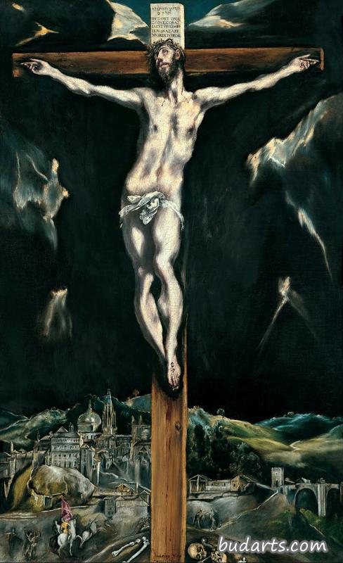 耶稣受苦在十字架上
