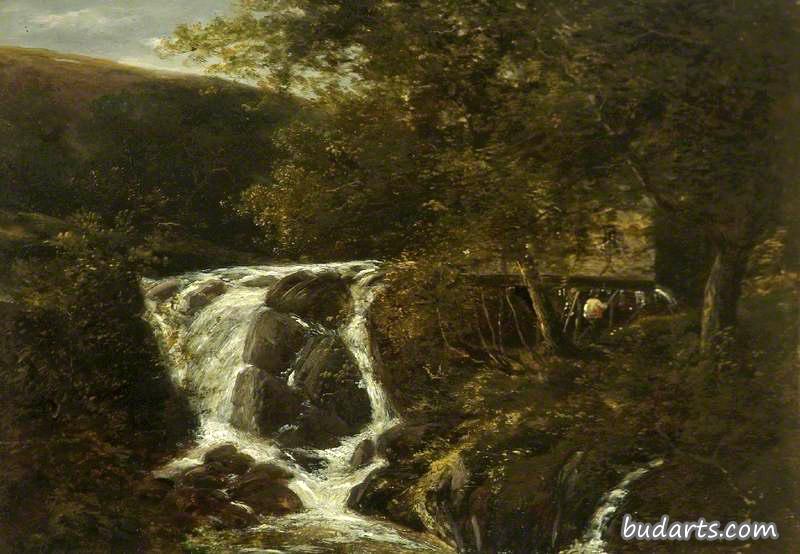 诺福克诺维奇附近瀑布景观，1819年