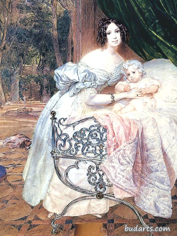 玛丽亚·克莱托维茨和她的女儿