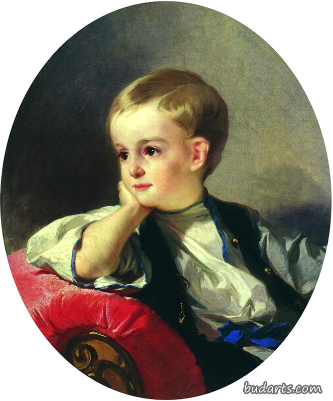 博布林斯基伯爵小时候的画像