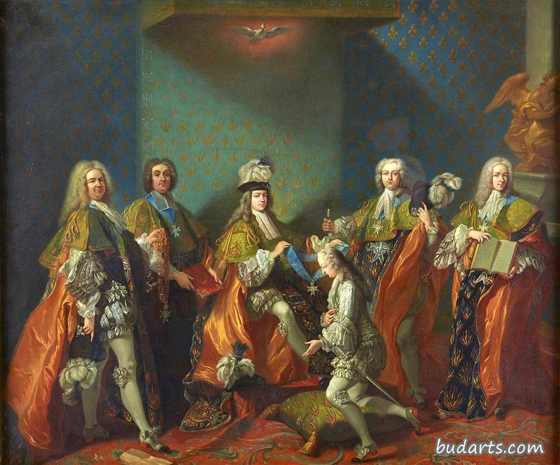 路易十五在克莱蒙特伯爵上举行的圣神令会议