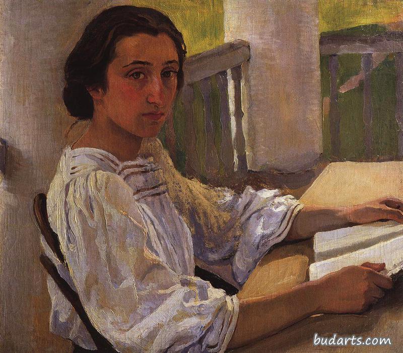 Portrait of M. E. Solntseva, the Artist's Sister