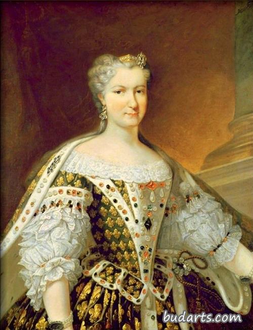 法国女王玛丽亚·莱兹琴斯卡的肖像