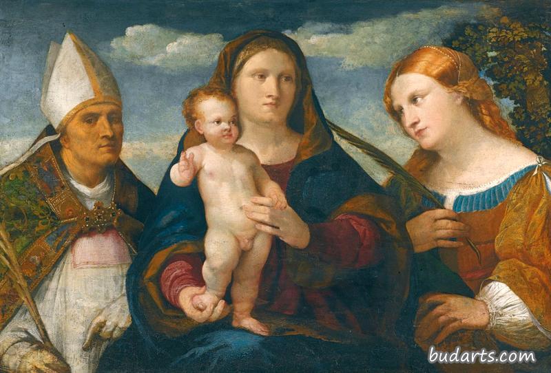 圣母子与锡耶纳的圣凯瑟琳和圣主教
