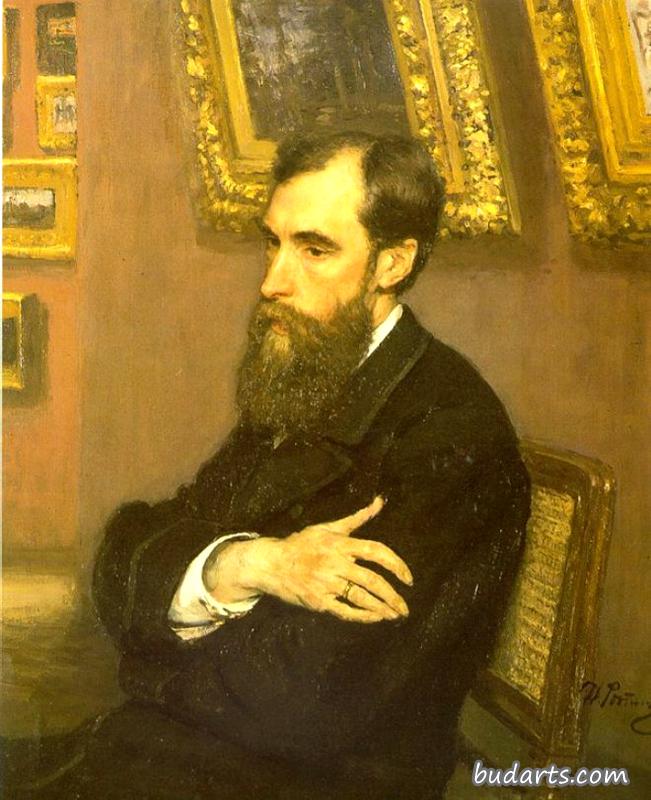 帕维尔·特雷季亚科夫的肖像，特雷季亚科夫画廊的创始人
