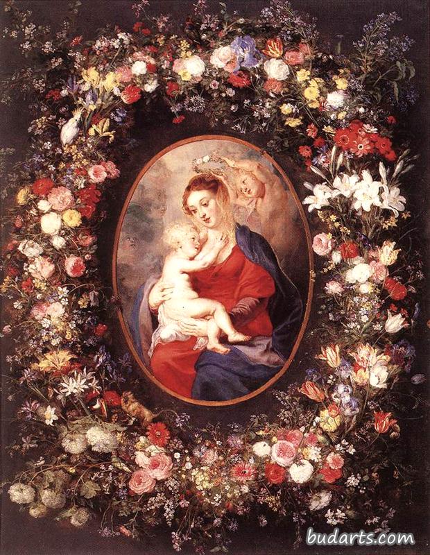 花环中的圣母子