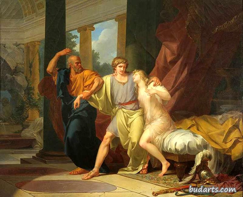 苏格拉底把阿尔西比亚德从阿斯帕西亚的怀抱中拖了出来