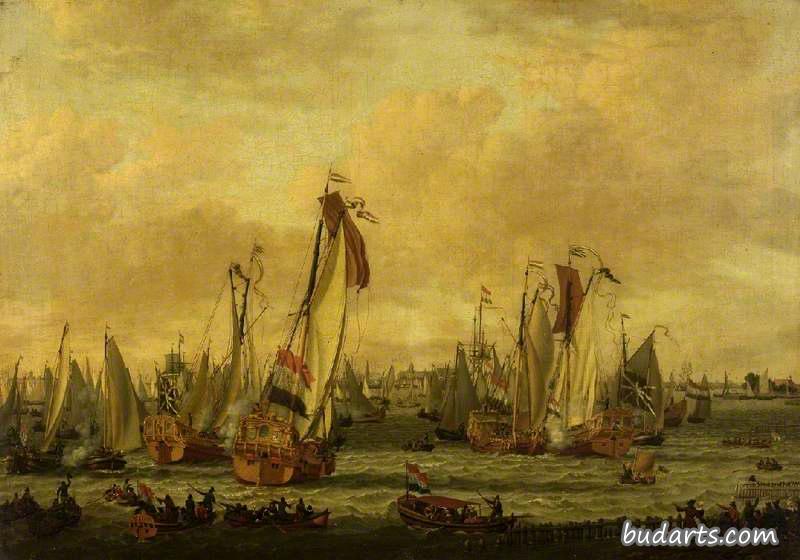在阿姆斯特丹之前的一场海军陆战队的假战斗