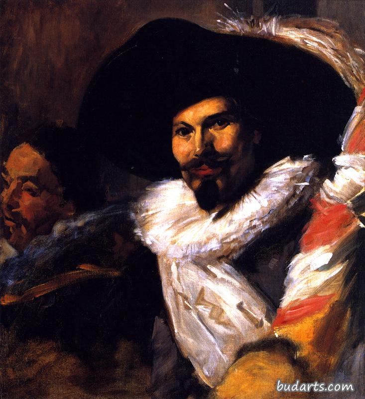 The Standard Bearer from 'The Banquet of the Officers of the St George Civic Guard' (after Frans Hals)