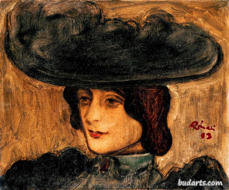 巴黎戴帽子的女人