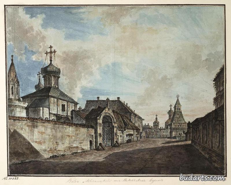 View of a Church in Kitai Gorod, Moscow