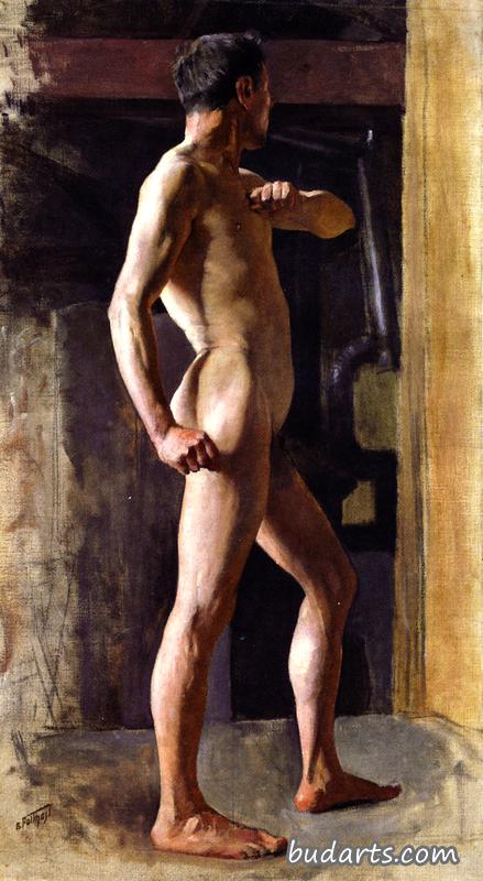 站立的裸体男子