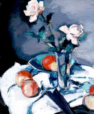 Still Life, Roses and Apples
