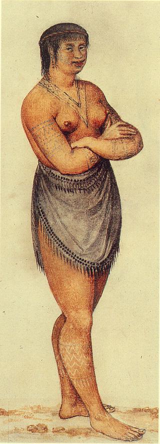 北卡罗来纳州塞科坦印第安部落的妇女