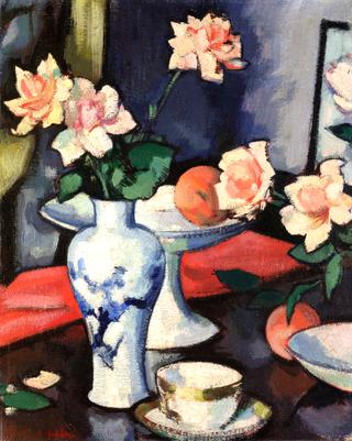 Still Life with Roses in a Chinese Vase