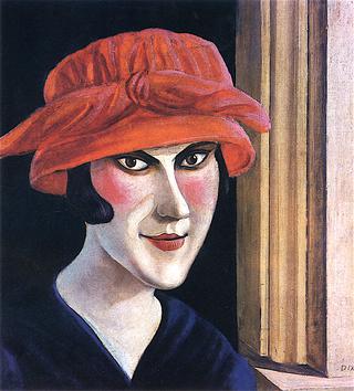 Woman with Red Hat