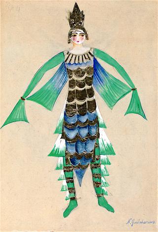 Costume design for a fish in "Sadko"
