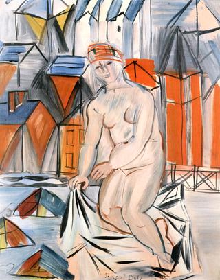 Bather with Cabins
