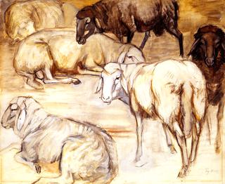 Flock of Sheep I