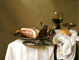 A Still Life with a Roemer, a Silver Tazza, a Fluted Wine-Glass, etc.