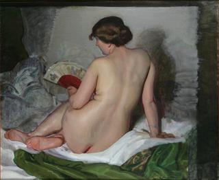 Desnudo de espaldas