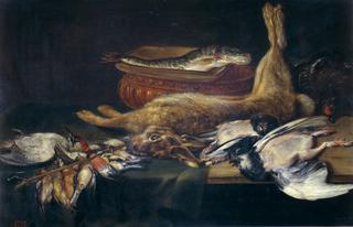 Still-life with Hare, Dead Birds and Fish