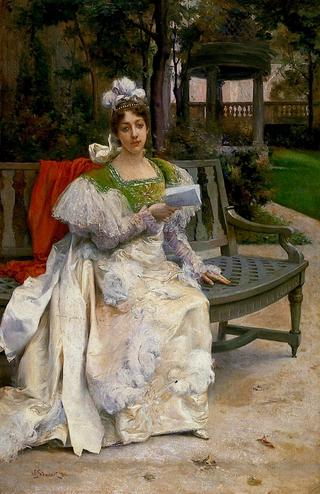 Woman in a Garden