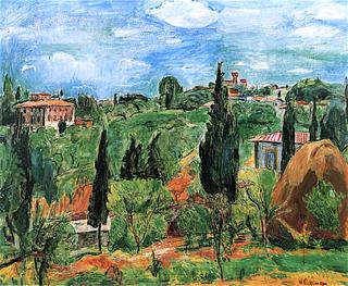 Landscape with Cypresses