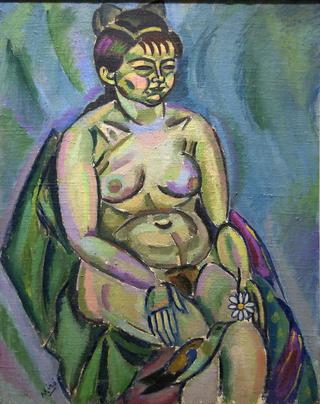 Nude Holding a Flower