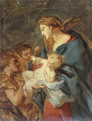 The Virgin and Child with Attending Angels