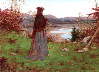 Woman in an Autumn Landscape