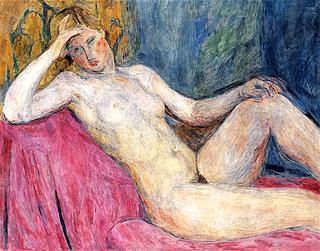 Nude on a Red Blanket (Countess Sforza)