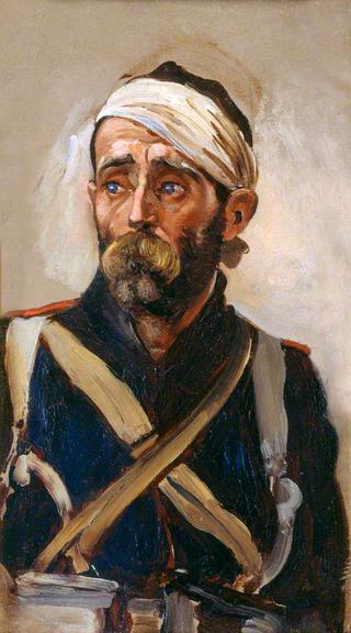 Study of a Wounded Guardsman, Crimea, c 1854