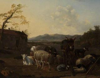 Landscape with Sleeping Herdsmen
