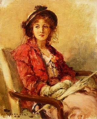 Seated Woman with Parasol