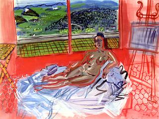 Nude in the Red Studio in Vence