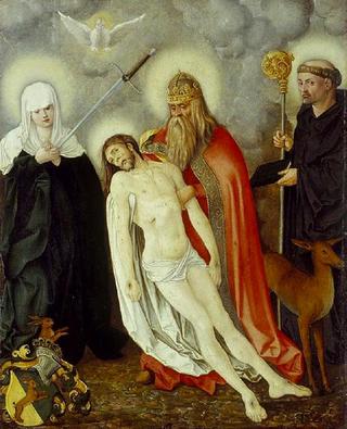 圣三位一体与我们的悲伤女神和圣埃吉德