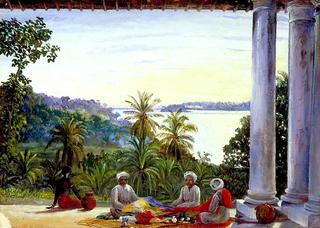 Bombay Pedlars in Mrs Cameron's Verandah, Kalutera, Ceylon