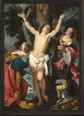 圣塞巴斯蒂安由圣艾琳和她的女仆照料