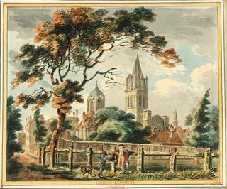 Oxford, Christ Church from Merton Fields