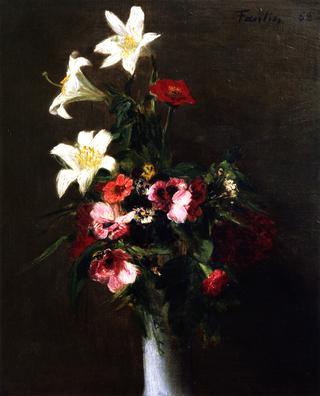 Flowers in a Porcelain Vase