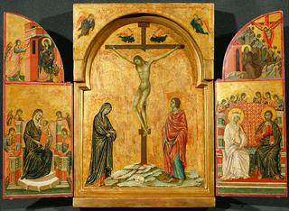 Crucifixion and Other Scenes (Triptych)