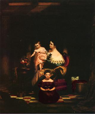 Mrs. Richard C. Morse and Her Two Children (Elizabeth Ann and Charlotte)