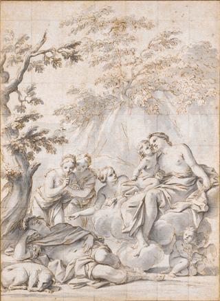 Story of Venus and Diana - Venus Observing the Sleeping Adonis with Nymphs and Putti