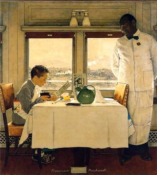 Boy in a Dining Car